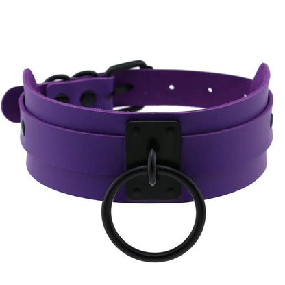 Punk Black O-Round Metal Leather Choker Collar Goth Fashion Necklaces 2023 Women Girls Rock Harajuku Emo Gothic Jewelry