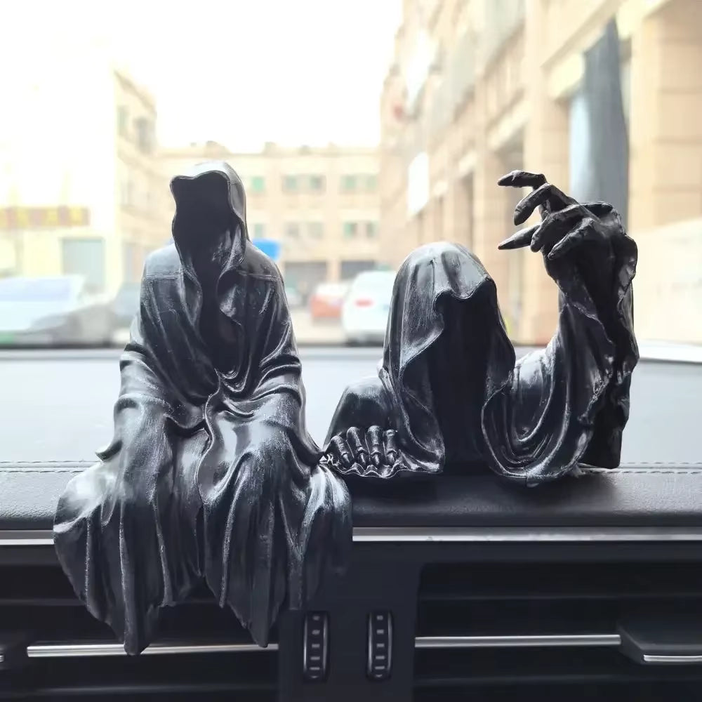 New Action Figurine Pvc the Grim Reaper Figure Dementor Mysterious Man in Black Anime Collection Ornament Model Doll Toys Gift