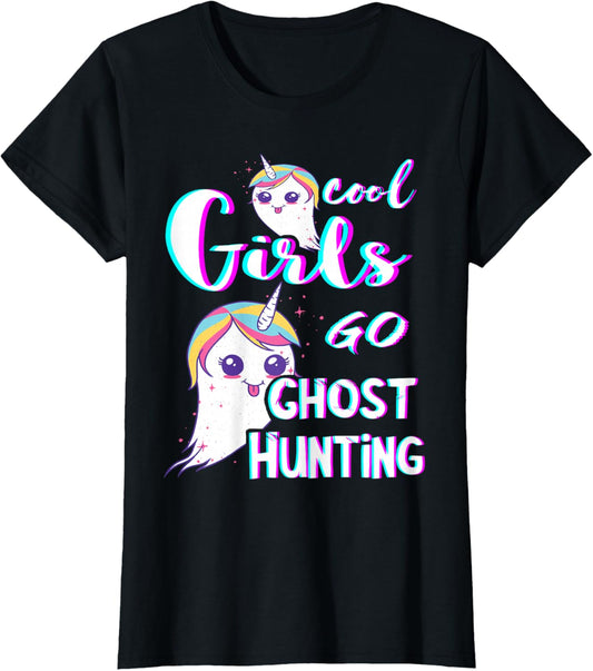 Ghost Hunting Girl Paranormal Investigator Ghost Hunt Ghosts T-Shirt