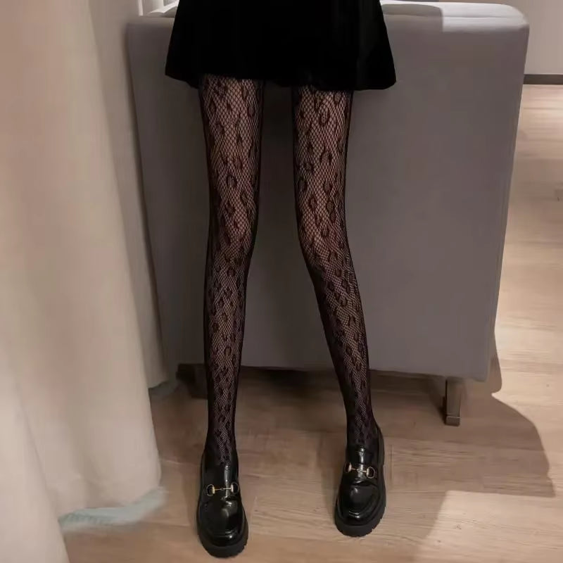 Hot Selling Summer Lolita Fishnet Body Stockings Fish Net Pantyhose Mesh Nylon Tights Lingerie Skin JK Cos Fishnet Waist Hosiery