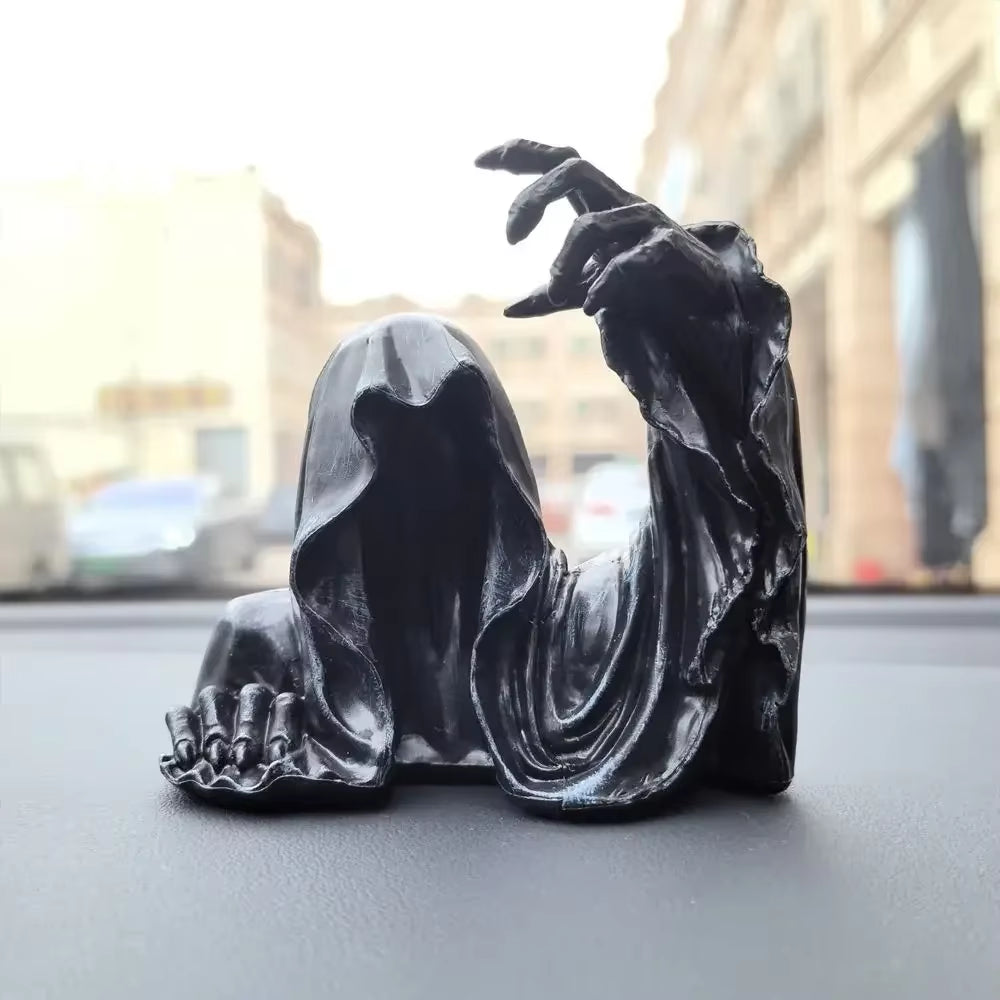 New Action Figurine Pvc the Grim Reaper Figure Dementor Mysterious Man in Black Anime Collection Ornament Model Doll Toys Gift