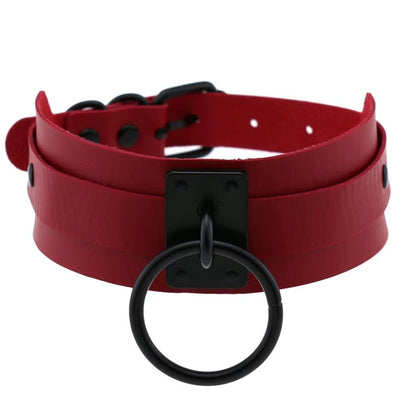 Punk Black O-Round Metal Leather Choker Collar Goth Fashion Necklaces 2023 Women Girls Rock Harajuku Emo Gothic Jewelry