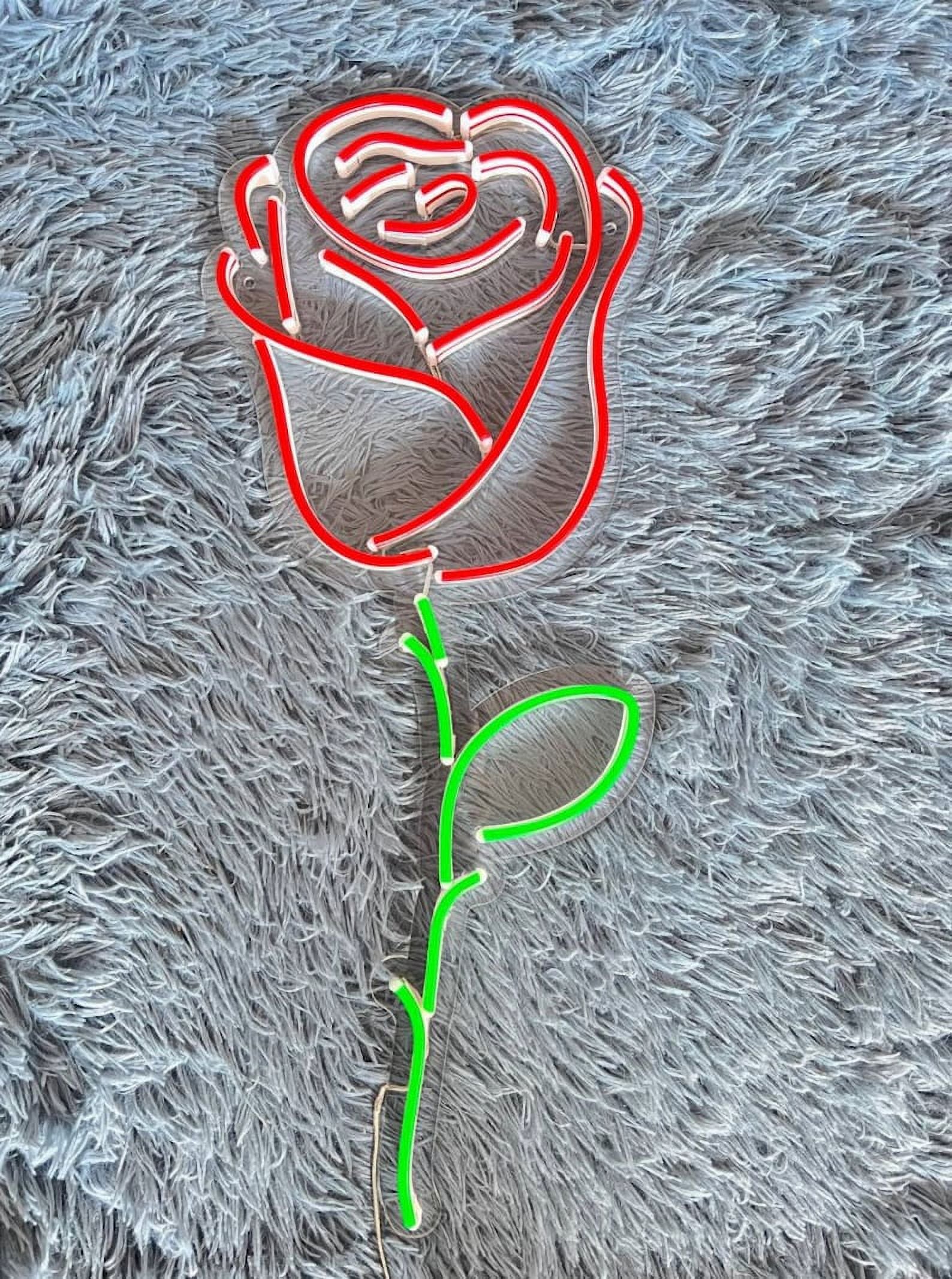 Rose Led Sign, Rose Neon Sign, Wall Decor, Birthday'S Gifts, Custom Neon Sign, Best Gifts, Rose Led Signs, Rose Led Light, Wall Décor