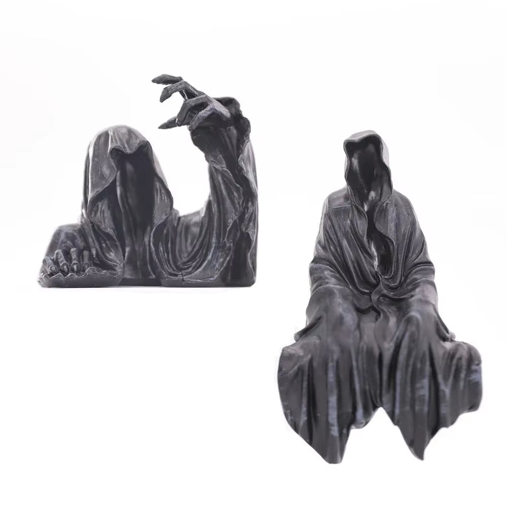 New Action Figurine Pvc the Grim Reaper Figure Dementor Mysterious Man in Black Anime Collection Ornament Model Doll Toys Gift