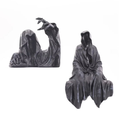 New Action Figurine Pvc the Grim Reaper Figure Dementor Mysterious Man in Black Anime Collection Ornament Model Doll Toys Gift