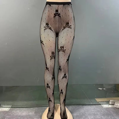 Hot Selling Summer Lolita Fishnet Body Stockings Fish Net Pantyhose Mesh Nylon Tights Lingerie Skin JK Cos Fishnet Waist Hosiery