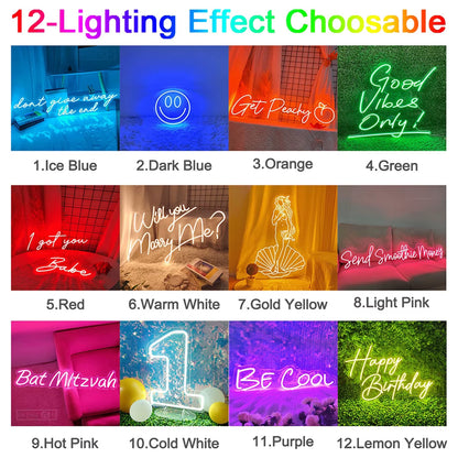 Neon Sign Light Til Death Party Birthday Bar Club Decor LED Neon Lamp Room Bedroom Wall Decoration Neon Light Sign Wedding Decor