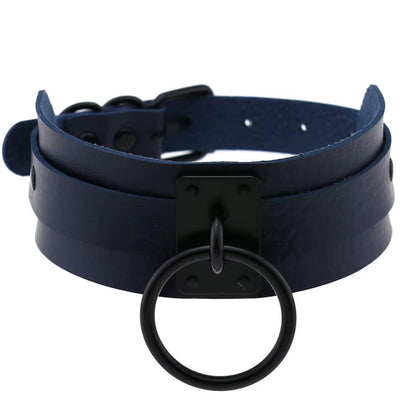 Punk Black O-Round Metal Leather Choker Collar Goth Fashion Necklaces 2023 Women Girls Rock Harajuku Emo Gothic Jewelry