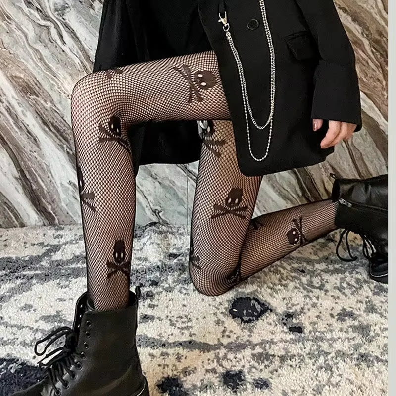 Hot Selling Summer Lolita Fishnet Body Stockings Fish Net Pantyhose Mesh Nylon Tights Lingerie Skin JK Cos Fishnet Waist Hosiery
