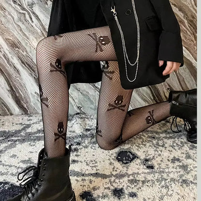 Hot Selling Summer Lolita Fishnet Body Stockings Fish Net Pantyhose Mesh Nylon Tights Lingerie Skin JK Cos Fishnet Waist Hosiery